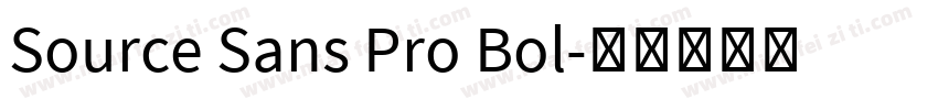 Source Sans Pro Bol字体转换